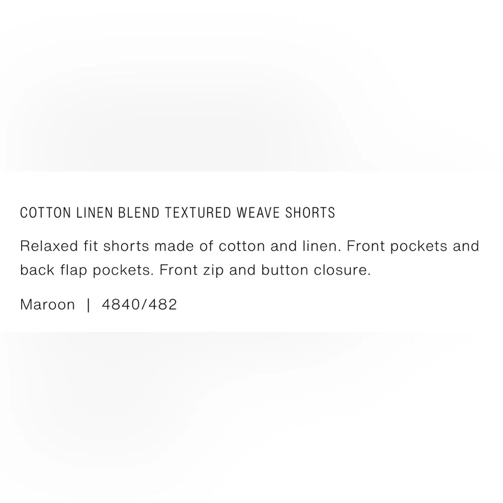 Zara Men's Flat-Front Burgundy Shorts - Picture 2 of 2